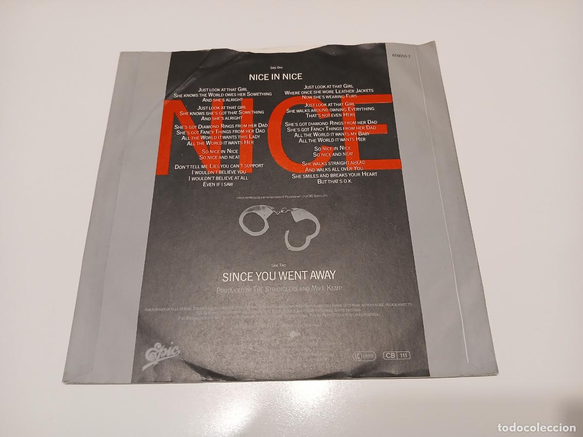 Discos de vinilo: The Stranglers &ndash; Nice In Nice- (1986) single 7&rdquo; - Foto 5