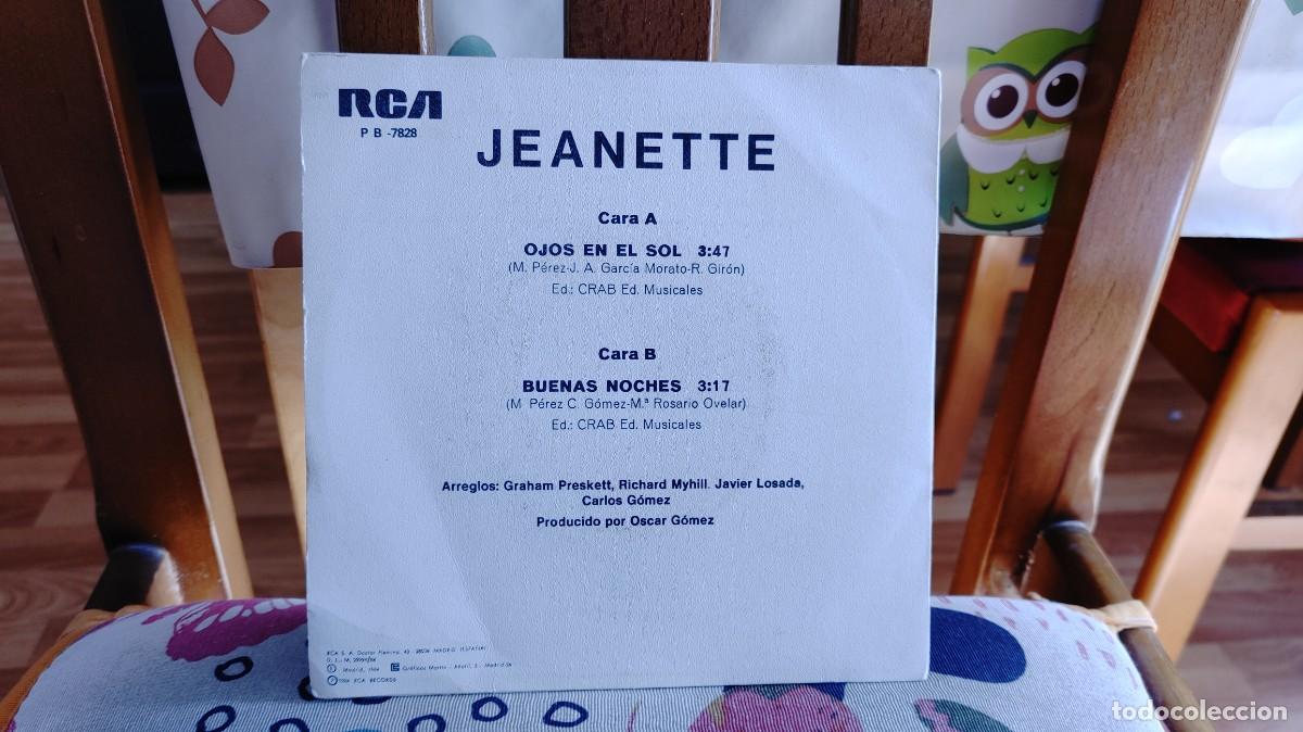 Discos de vinilo: JEANETTE-SINGLE OJOS EN EL SOL - Foto 2