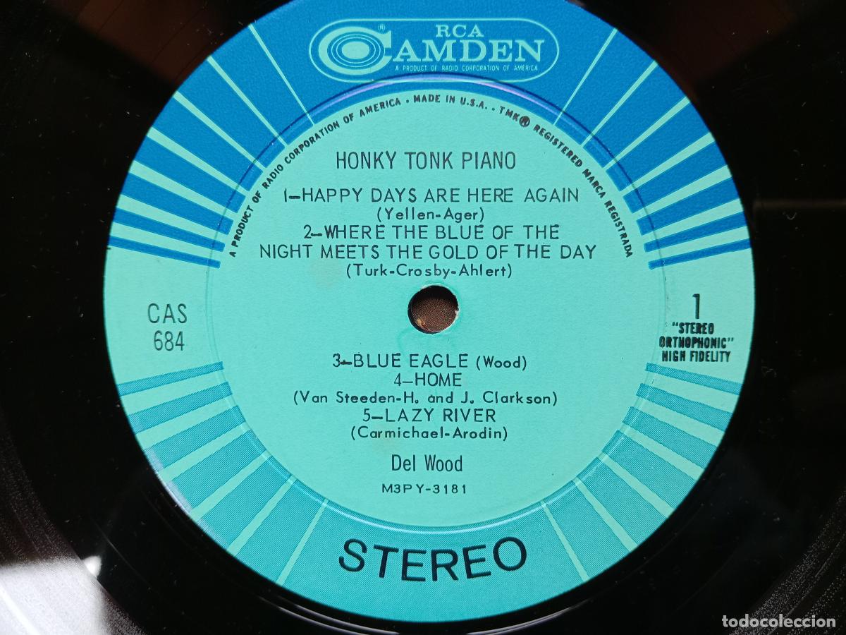 Discos de vinilo: Honky-Tonk piano Del Wood - Foto 3