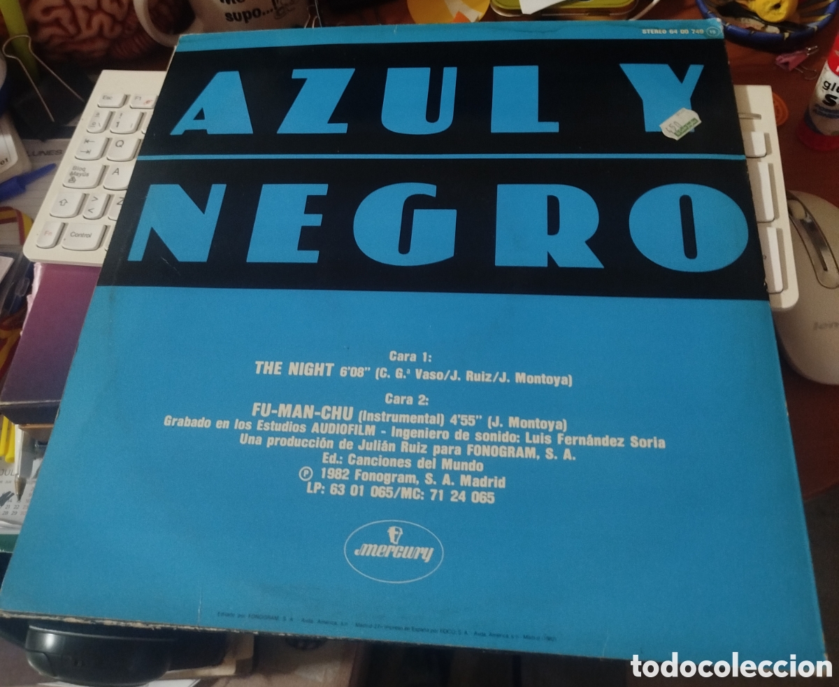 Discos de vinilo: Azul Y Negro &ndash; La Noche - Foto 2