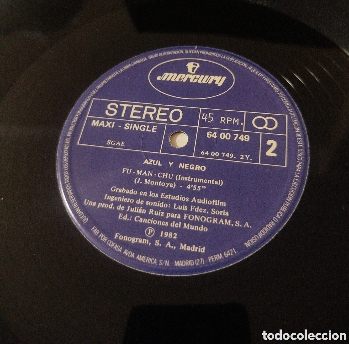 Discos de vinilo: Azul Y Negro &ndash; La Noche - Foto 4