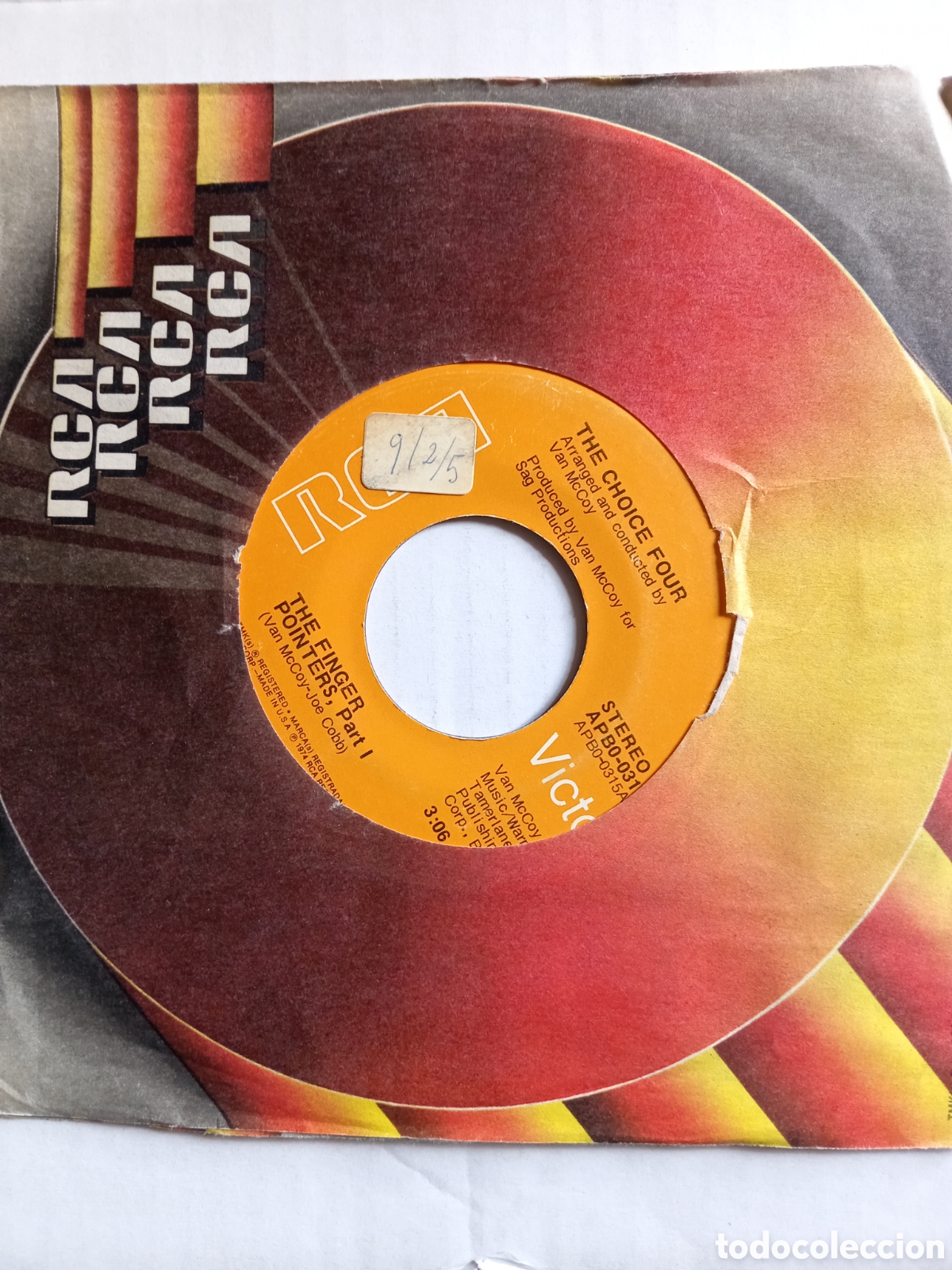 Discos de vinilo: SGL CHOICE FOUR THE FINGER POINTERS 1974 USA - Foto 2