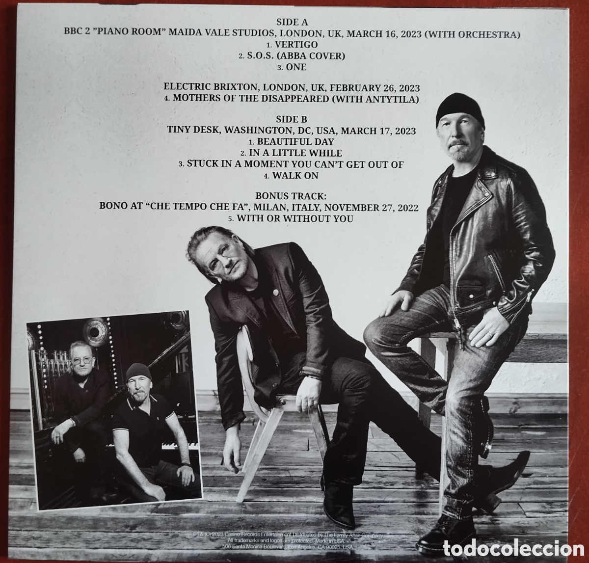 Discos de vinilo: U2 - Bono & The Edge - Never surrender - LP - Foto 2