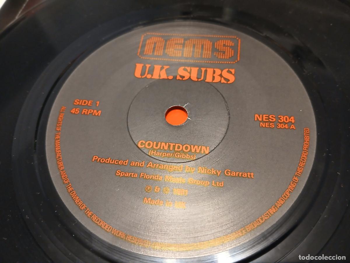 Discos de vinilo: U.K. Subs &ndash; Countdown- (1981) single 7&rdquo; - Foto 2