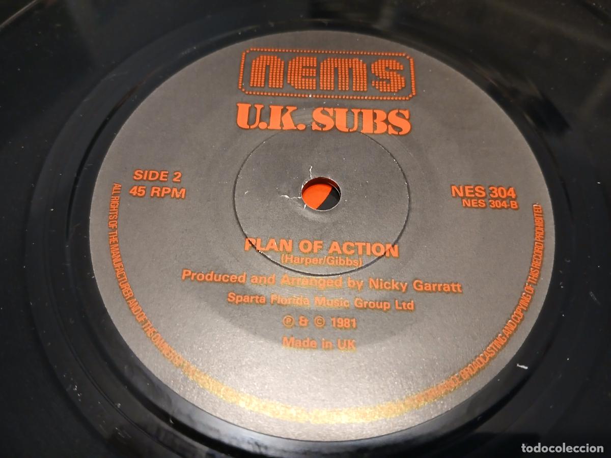 Discos de vinilo: U.K. Subs &ndash; Countdown- (1981) single 7&rdquo; - Foto 3