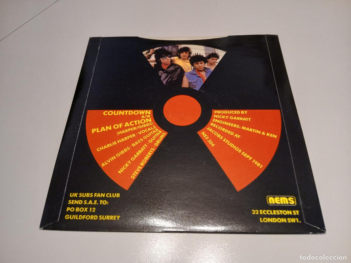 Discos de vinilo: U.K. Subs &ndash; Countdown- (1981) single 7&rdquo; - Foto 5