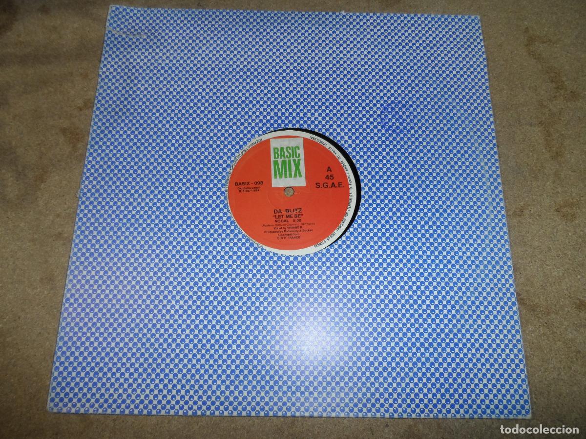 Discos de vinilo: DA BLITZ - LET ME BE (SPAIN 1994) - Foto 1