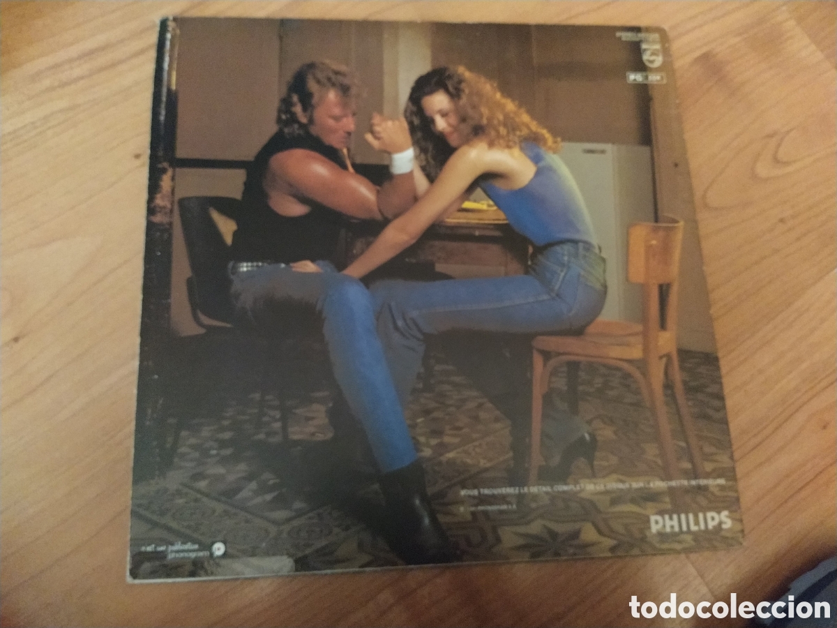 Discos de vinilo: Johnny Hallyday&nbsp; lp Pas Facile - Foto 2
