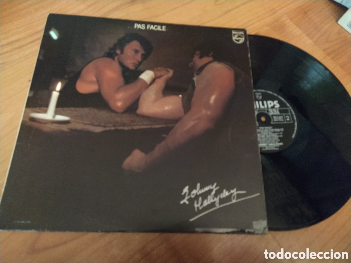 Discos de vinilo: Johnny Hallyday&nbsp; lp Pas Facile - Foto 1