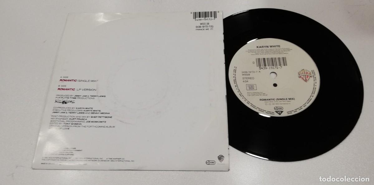 Discos de vinilo: SCO108-Karyn White - Romantic (7&rdquo;, Single) - Foto 2