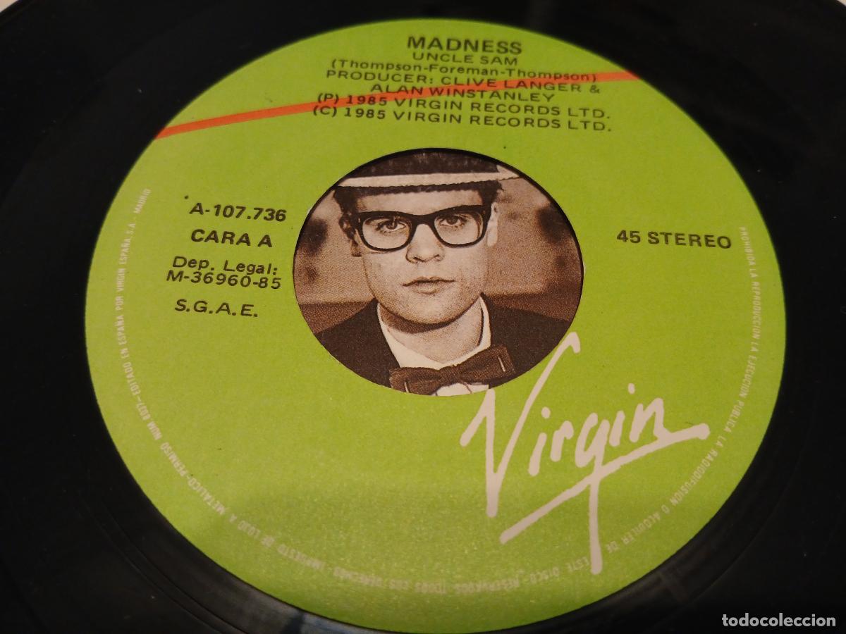 Discos de vinilo: Madness &lrm;&ndash; Uncle Sam- (1985) single 7&rdquo; - Foto 3