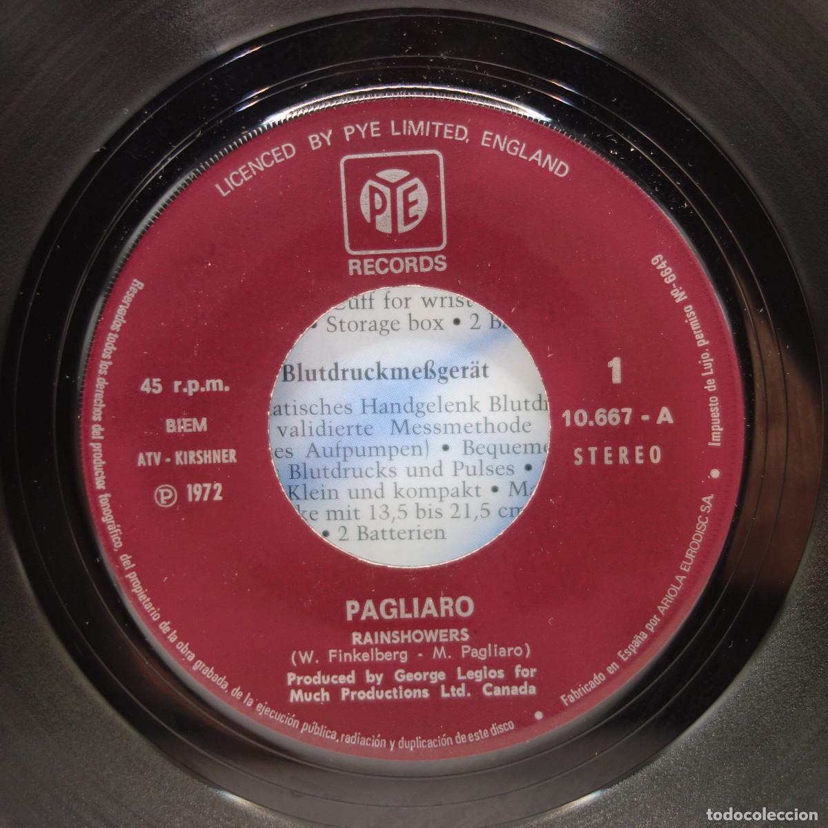 Discos de vinilo: PAGLIARO - RAINSHOWERS - Foto 7