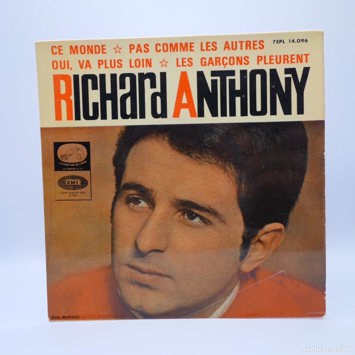 Discos de vinilo: RICHARD ANTHONY - CE MONDE - Foto 1
