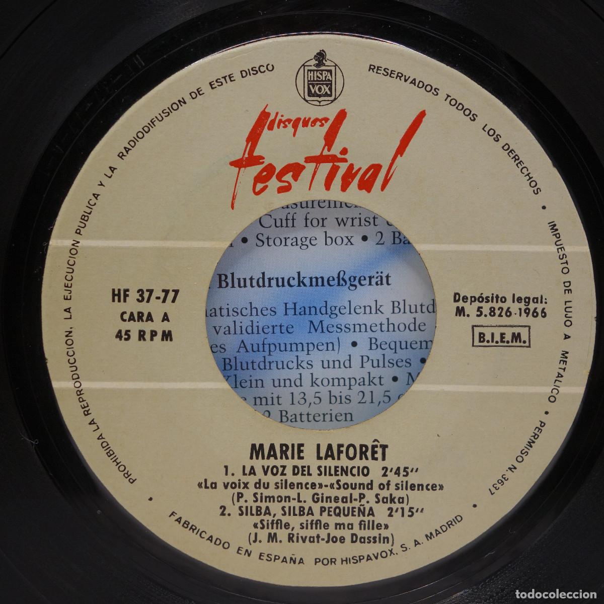 Discos de vinilo: MARIE LAFORET - LA VOZ DEL SILENCIO - Foto 5