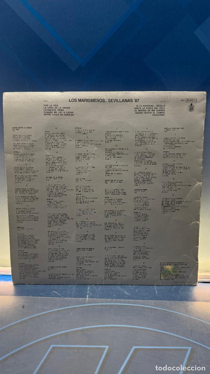 Discos de vinilo: Disco LP Los Marisme&ntilde;os vive la vida cantando - Foto 2