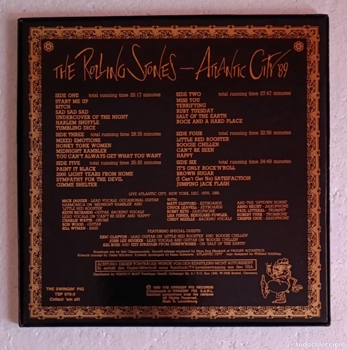 Discos de vinilo: The rolling stones,Atlantic City 89(bootleg) - Foto 2