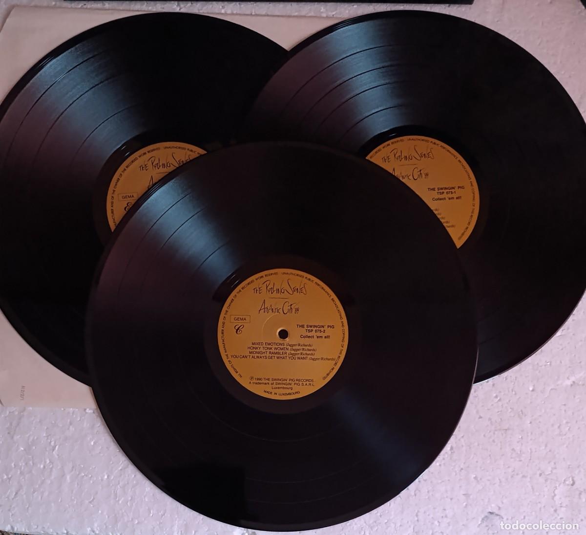 Discos de vinilo: The rolling stones,Atlantic City 89(bootleg) - Foto 3