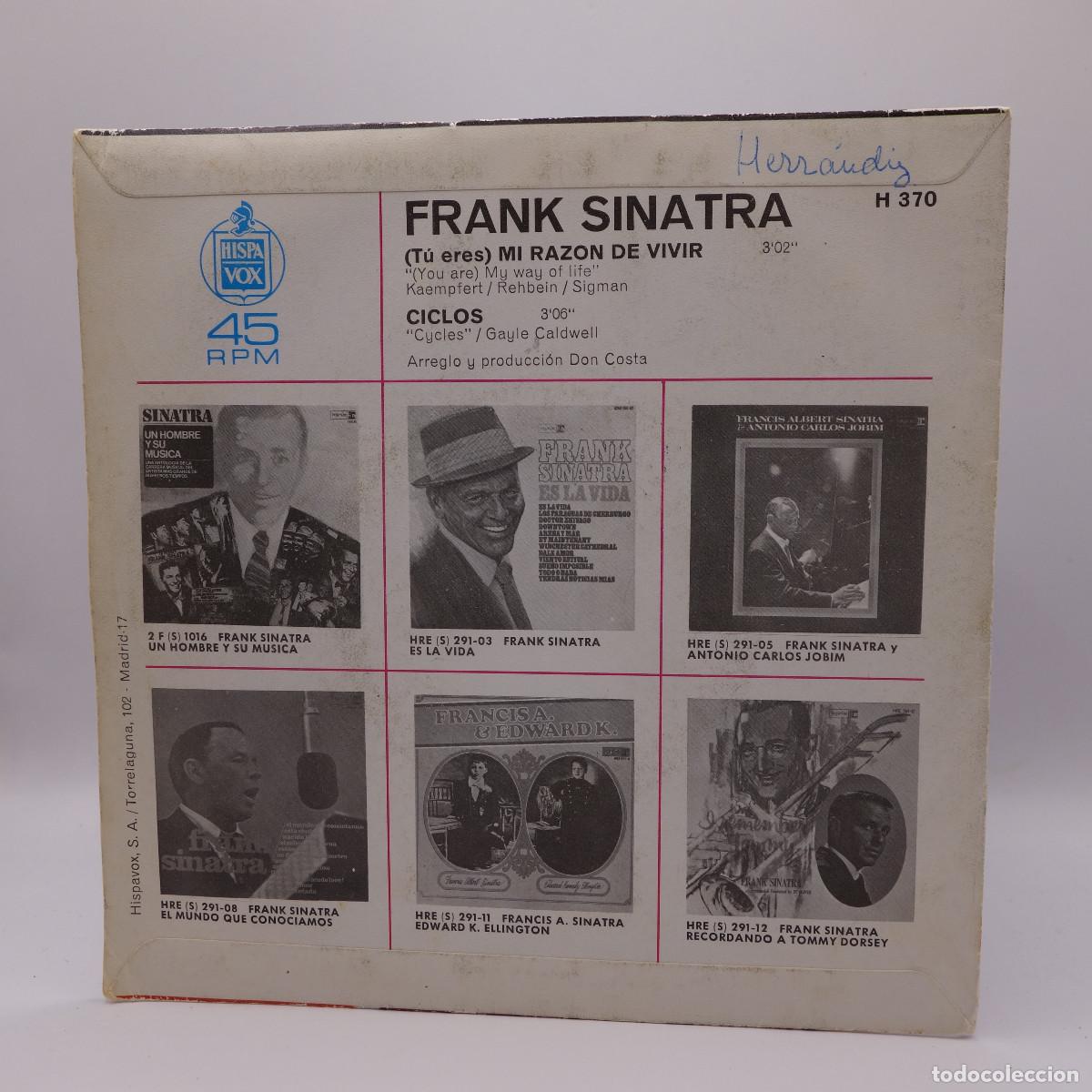 Discos de vinilo: FRANK SINATRA - TU ERES MI RAZON DE VIVIR - Foto 2