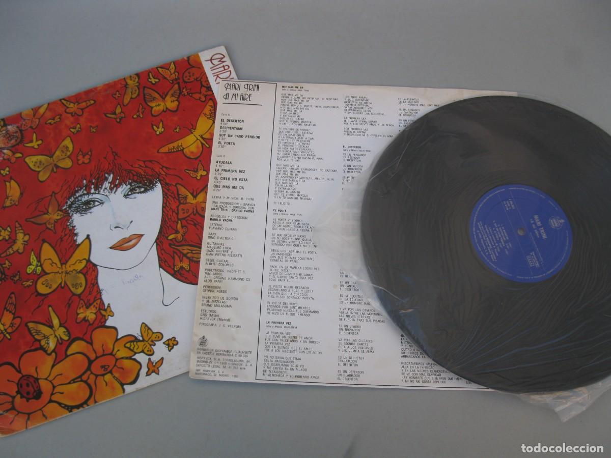 Discos de vinilo: LP - MARI TRINI - A MI AIRE - HISPAVOX - A&Ntilde;O 1979. - Foto 3