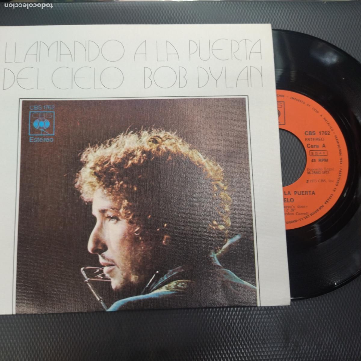 Discos de vinilo: SINGLE DISCO VINILO BOB DYLAN LLAMANDO A LA PUERTA DEL CIELO - Foto 1