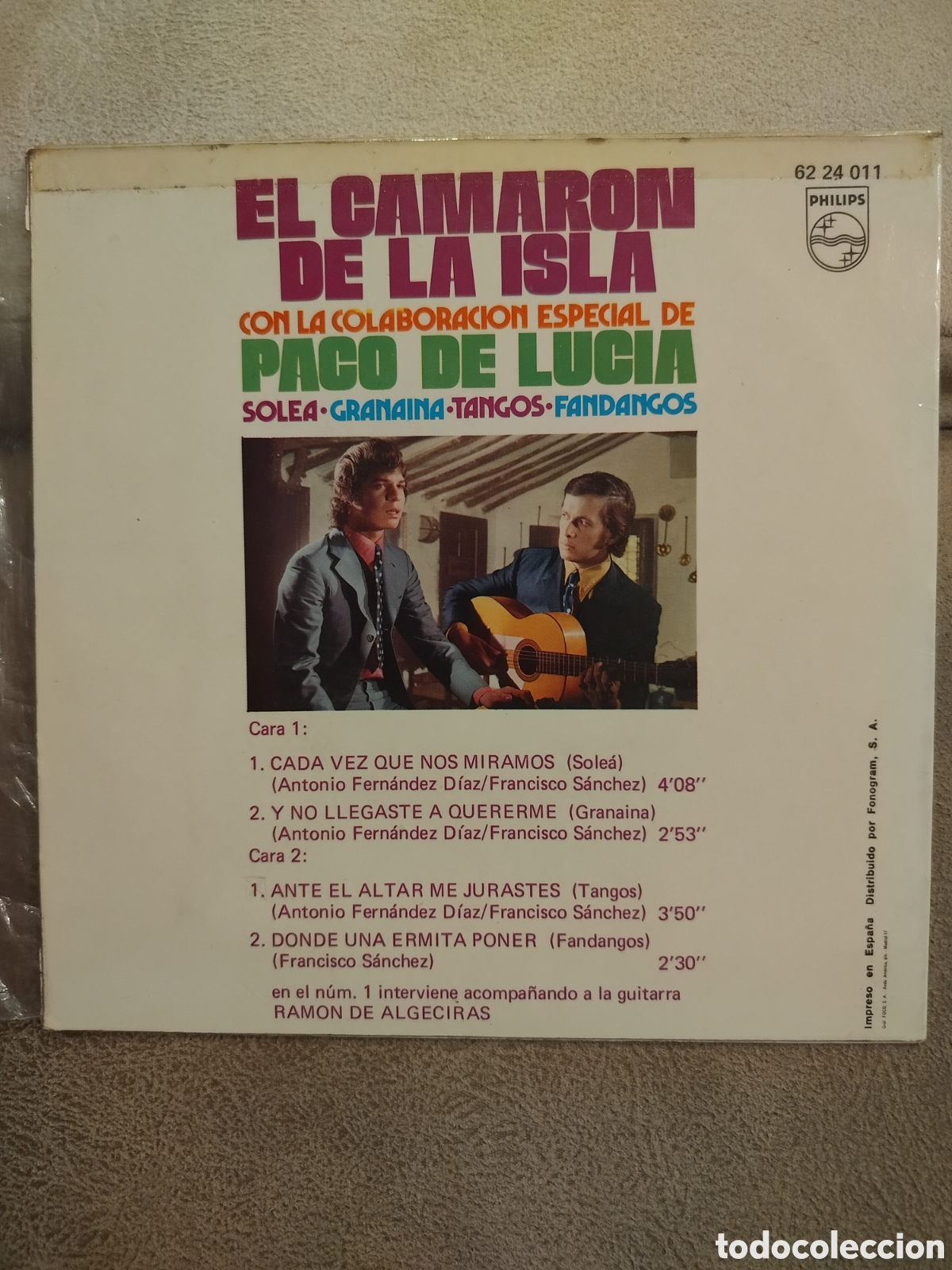 Discos de vinilo: Camar&oacute;n de la Isla EP - Foto 2