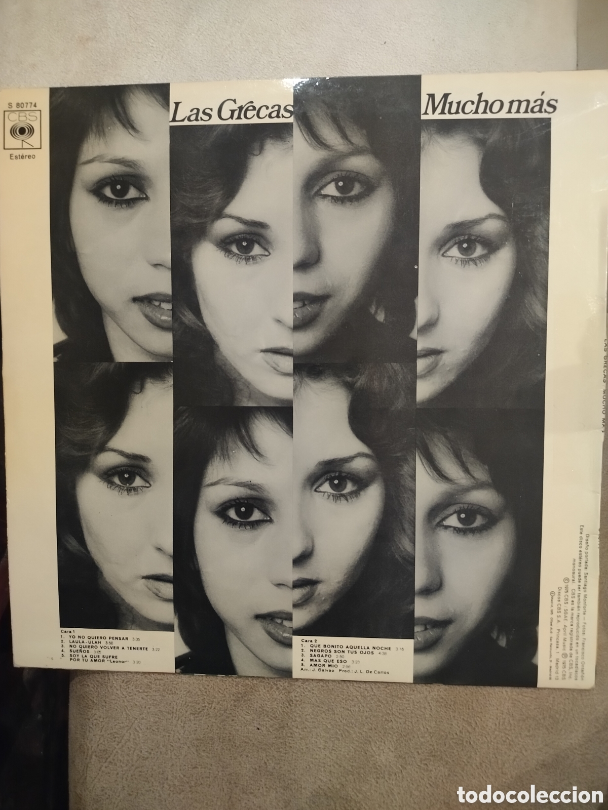 Discos de vinilo: Las Grecas LP Mucho M&aacute;s - Foto 2