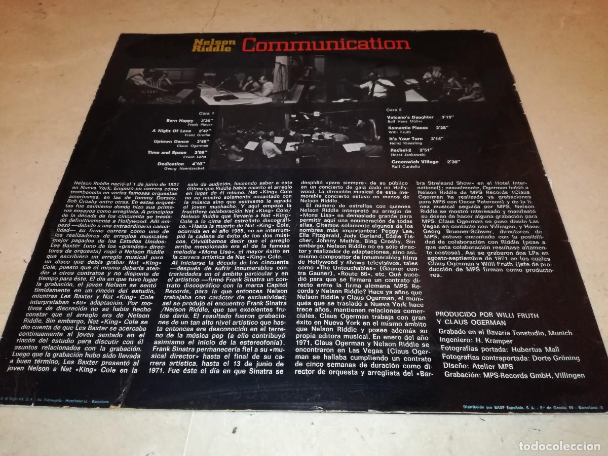 Discos de vinilo: NELSON RIDDLE-COMMUNICATION-ORIGINAL ESPA&Ntilde;OL 1976 - Foto 2