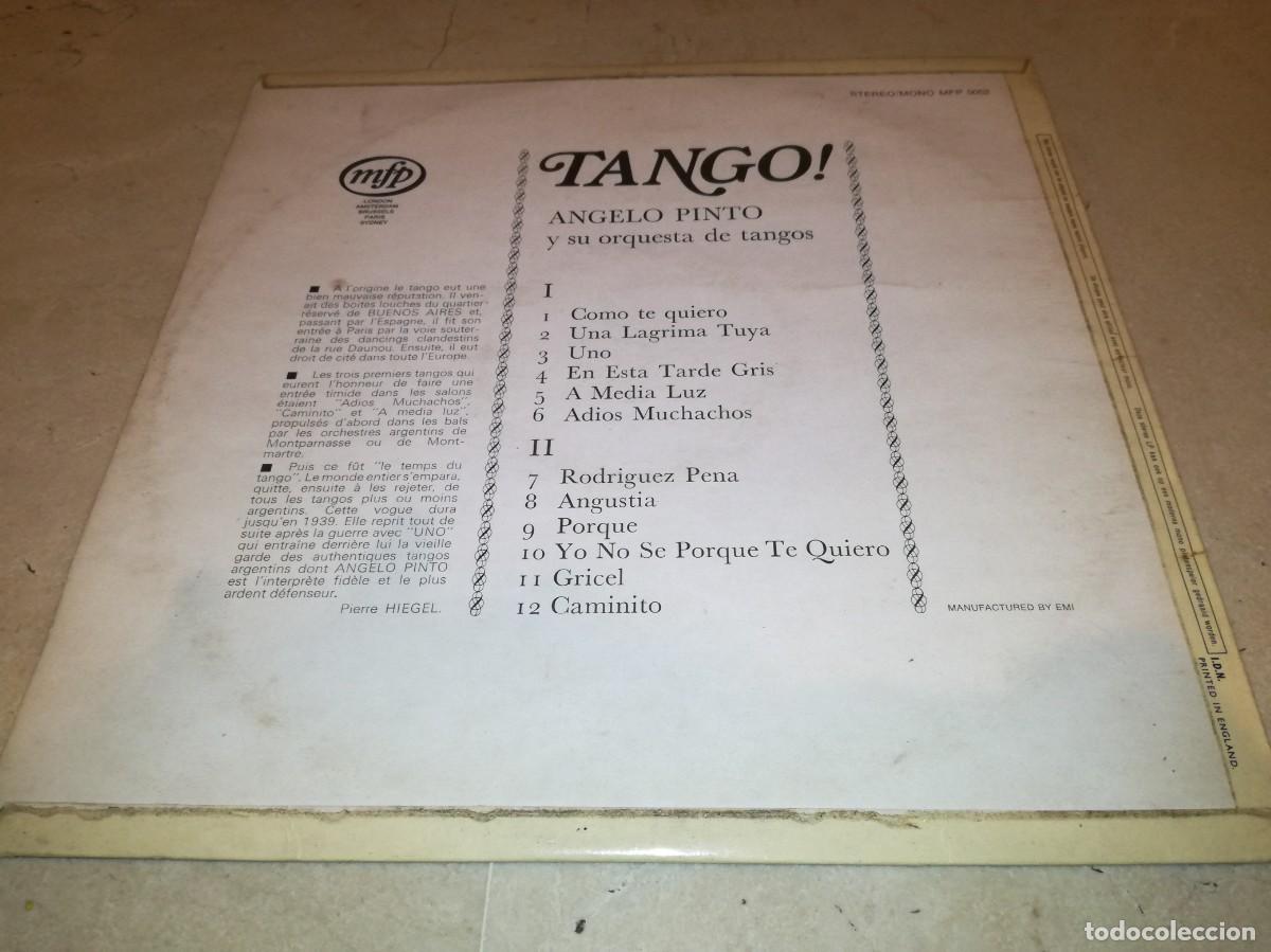 Discos de vinilo: ANGELO PINTO-TANGO!-MFP - Foto 2