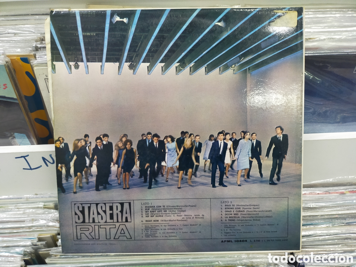 Discos de vinilo: Stasera rita lp Rita Pavone Italia 1965 - Foto 2