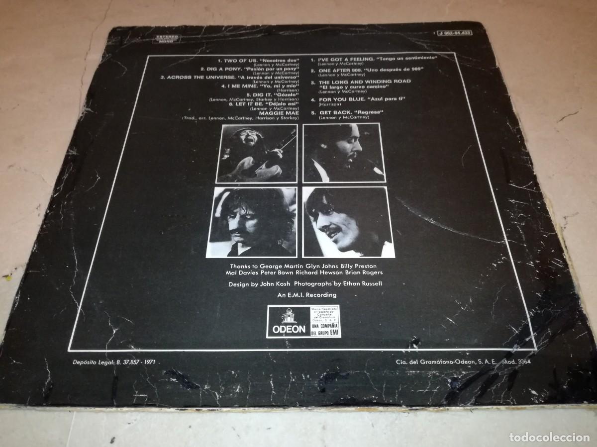 Discos de vinilo: THE BEATLES-LET IT BE-EDICI&Oacute;N ESPA&Ntilde;OLA - Foto 2
