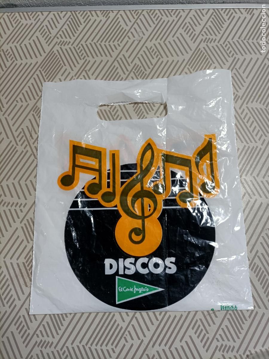 Discos de vinilo: Antigua bolsa del Corte ingl&eacute;s para discos - Foto 2