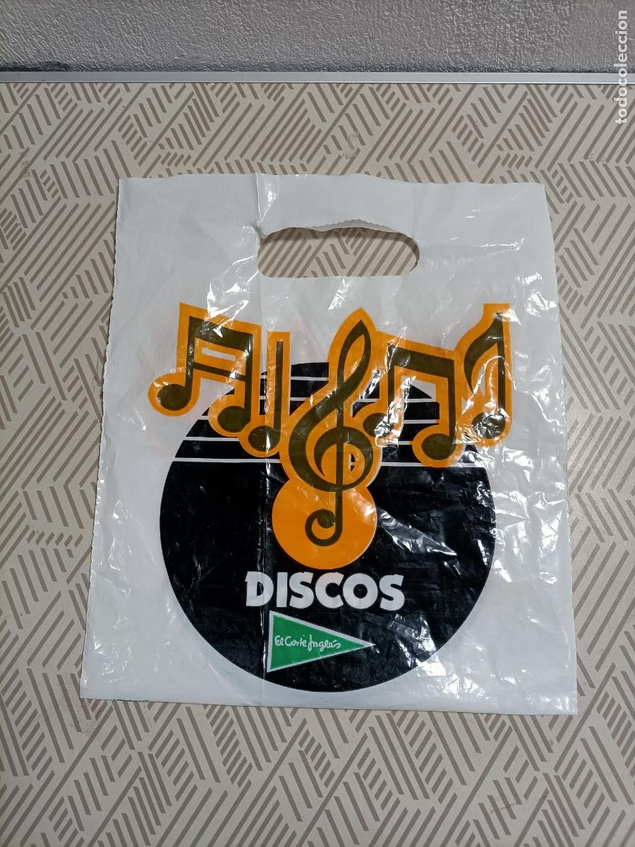 Discos de vinilo: Antigua bolsa del Corte ingl&eacute;s para discos - Foto 1