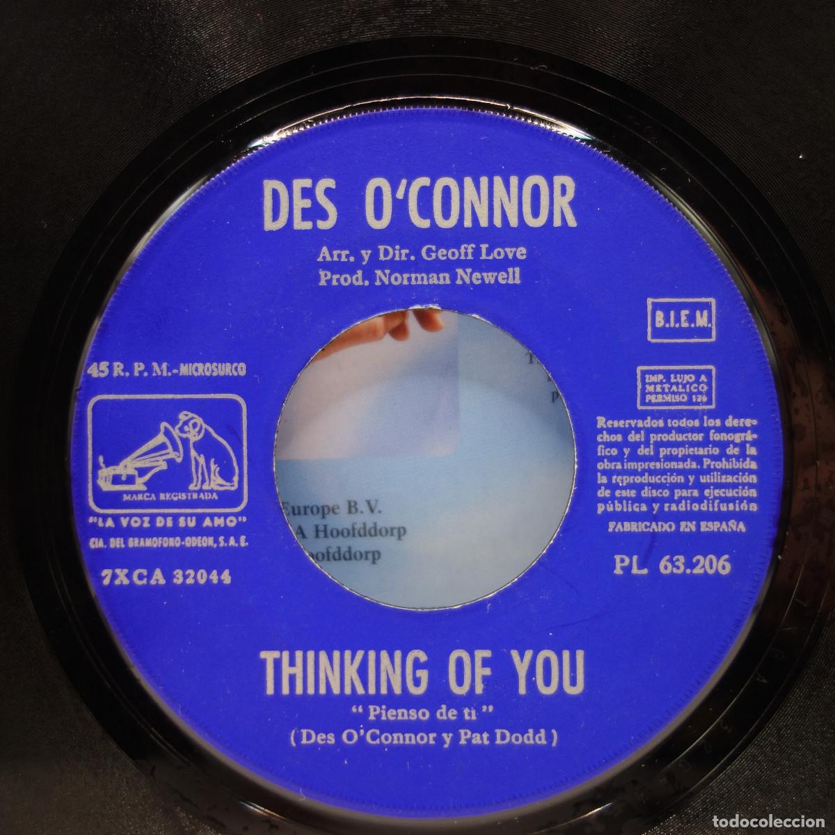 Discos de vinilo: DES OCONNOR - I PRETEND - Foto 4