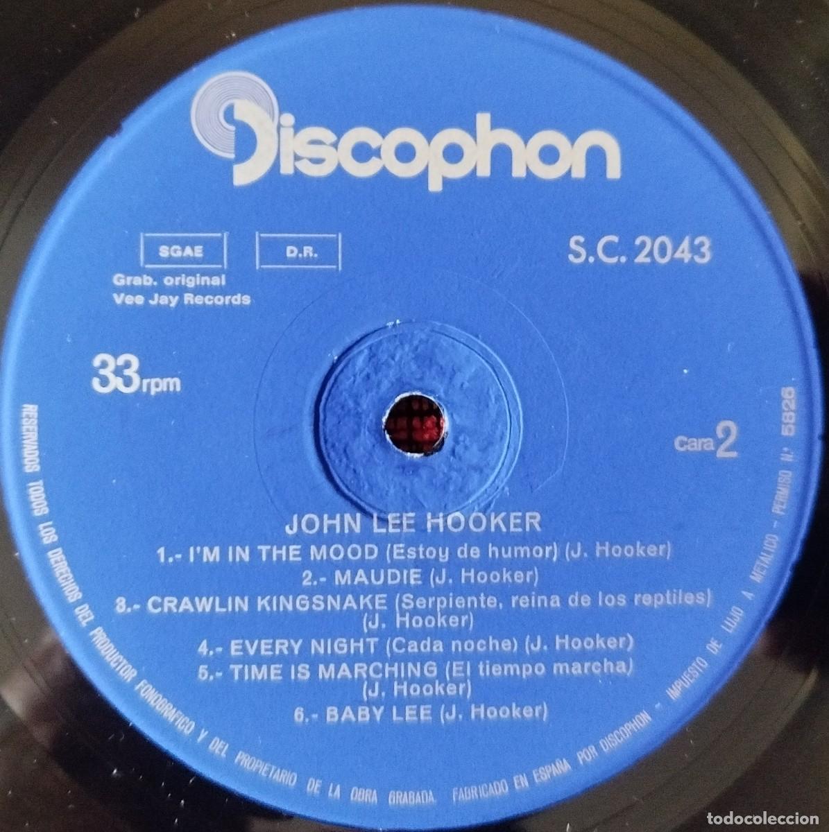 Discos de vinilo: JOHN LEE HOOKER ** Im John Lee Hooker ** VINILO LP 1969 - Foto 4