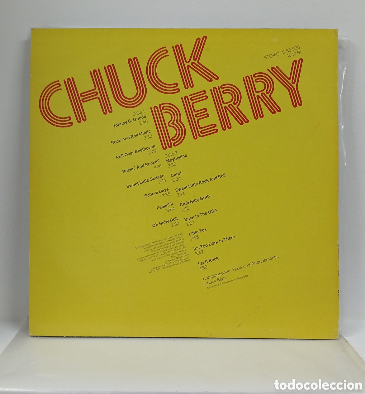 Discos de vinilo: CHUCK BERRY LP. COMP. GERMANY. 1981 (VG++) - Foto 2