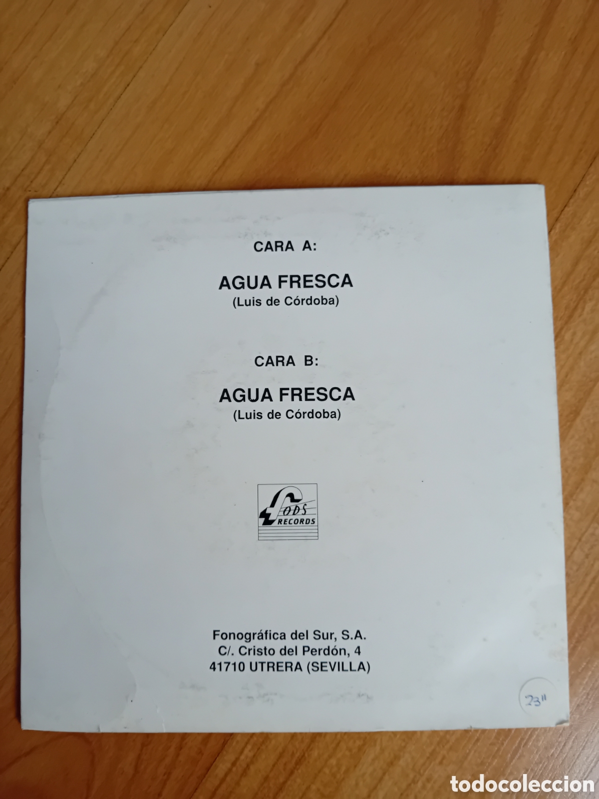 Discos de vinilo: LUIS DE CORDOBA. AGUA FRESCA - Foto 2