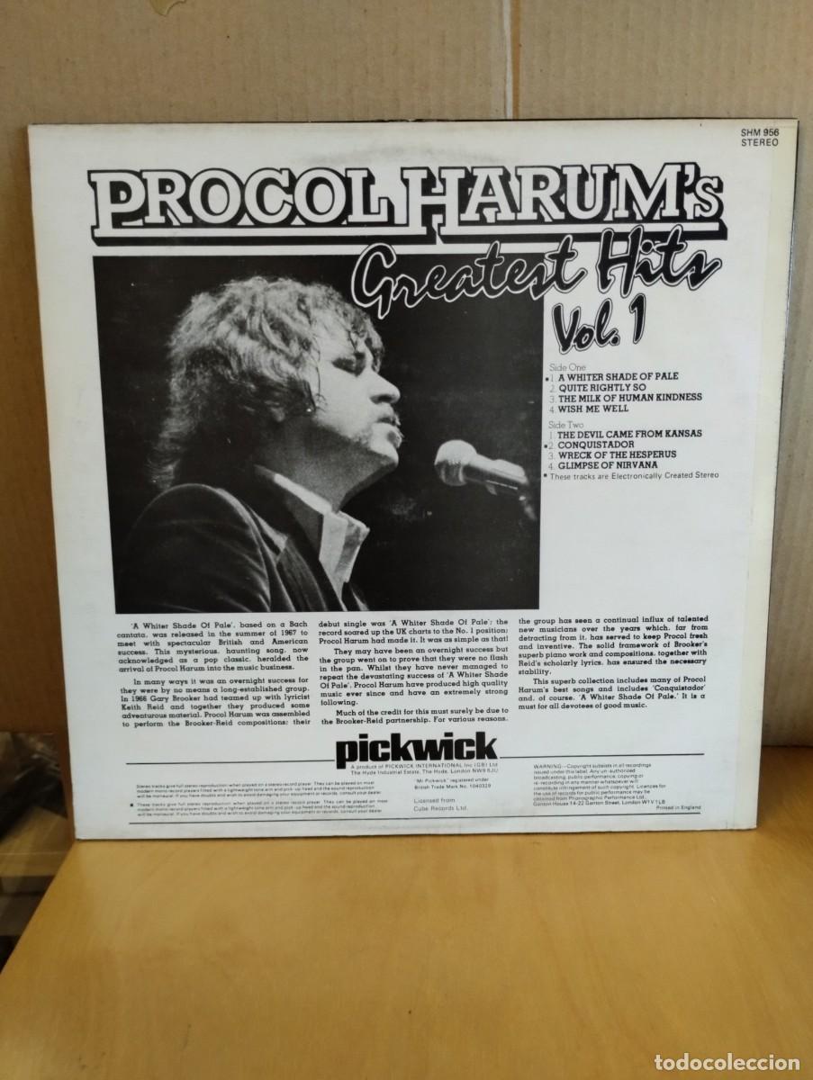 Discos de vinilo: PROCOL HARUM --- GREATEST HITS VOL.1 - Foto 2