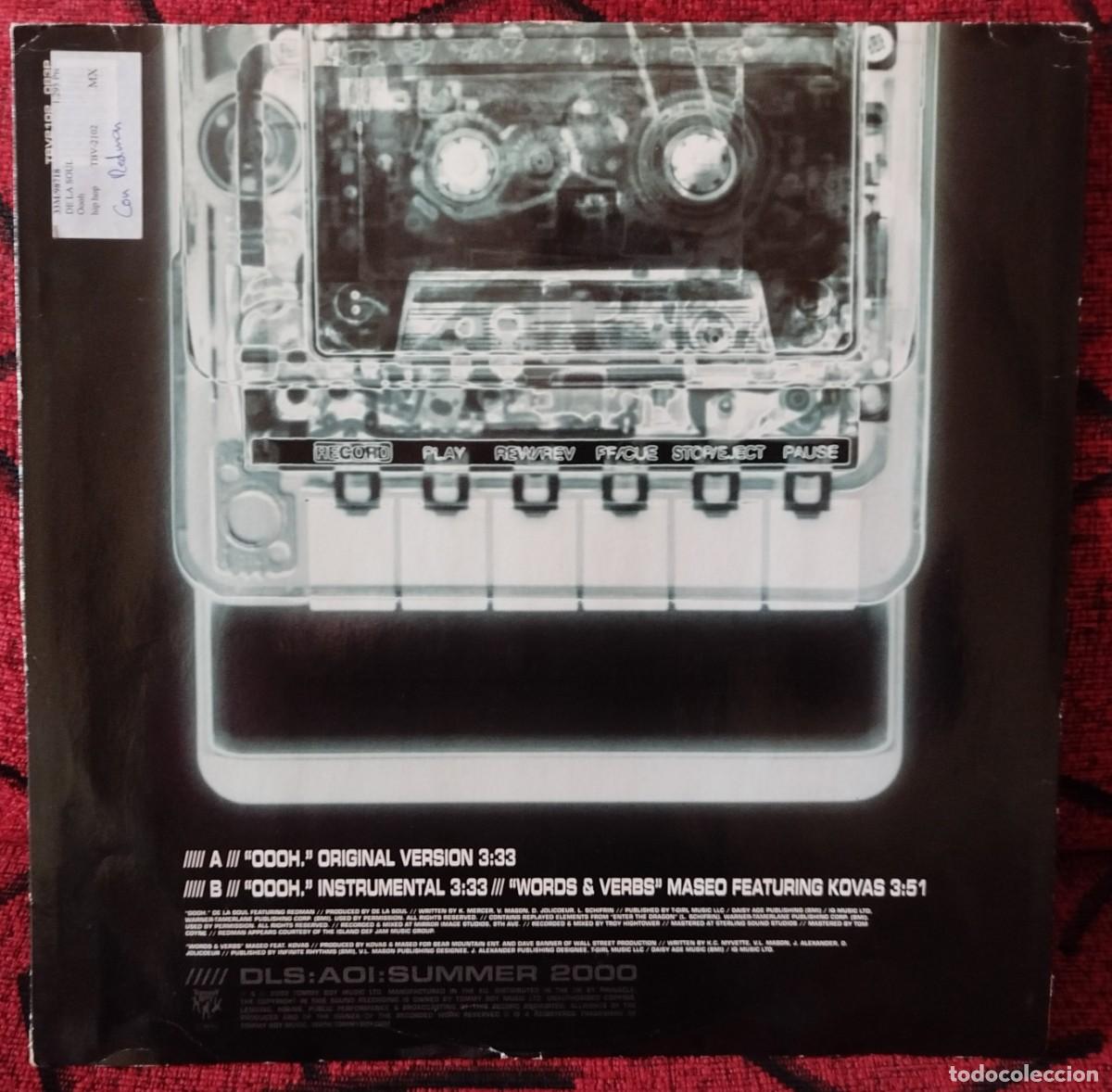 Discos de vinilo: DE LA SOUL Featuring REDMAN ** Oooh. ** MAXI SINGLE VINILO 2000 UK - Foto 2