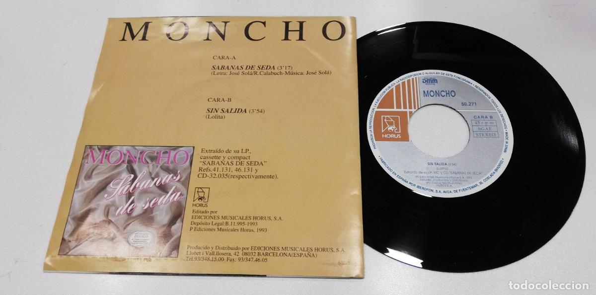 Discos de vinilo: SCO108-Moncho - Sabanas De Seda (7&rdquo;) - Foto 2