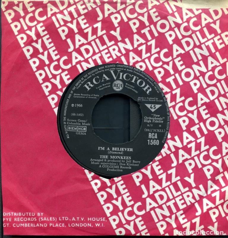 Discos de vinilo: THE MONKEES I&acute;m A Believer - Foto 1