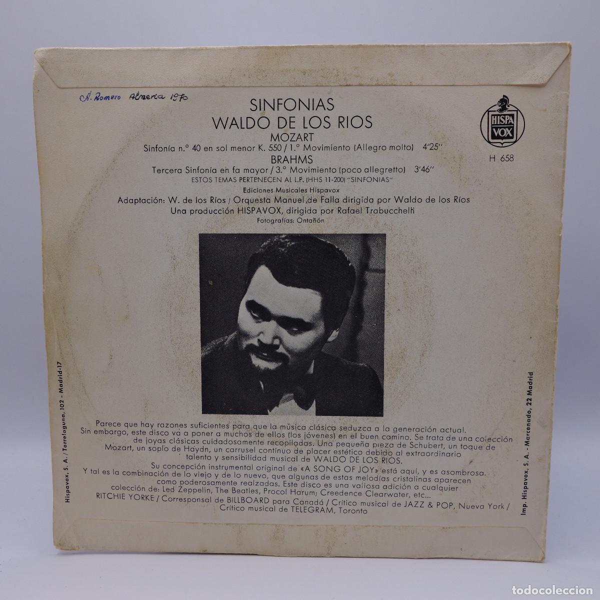 Discos de vinilo: SINFONIAS WALDO DE LOS RIOS - MOZART - BRAHMS - Foto 2