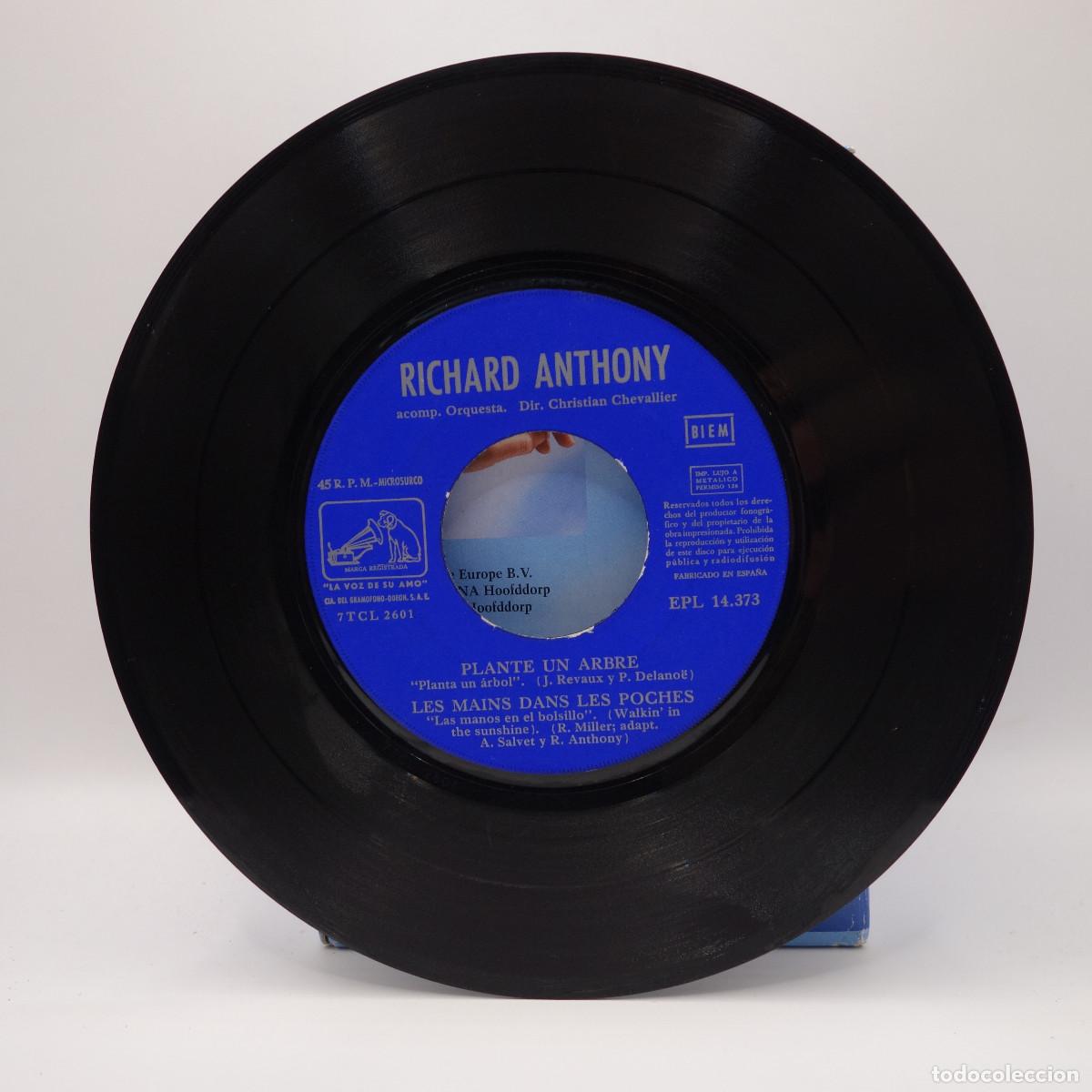 Discos de vinilo: RICHARD ANTHONY - ARANJUEZ MON AMOUR - Foto 3