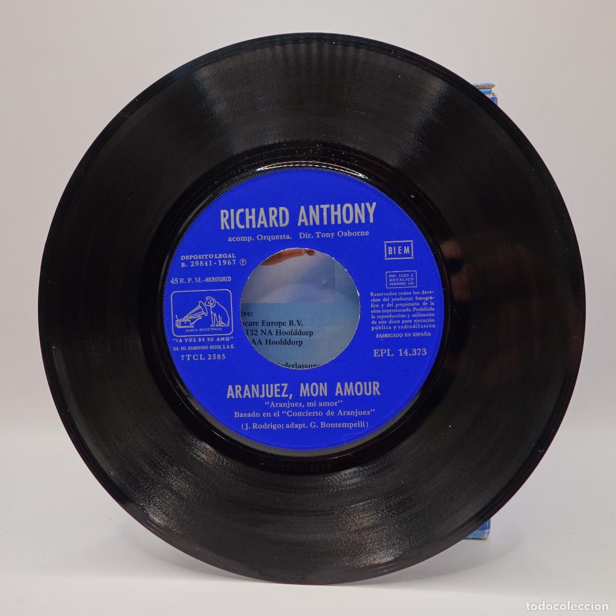 Discos de vinilo: RICHARD ANTHONY - ARANJUEZ MON AMOUR - Foto 5