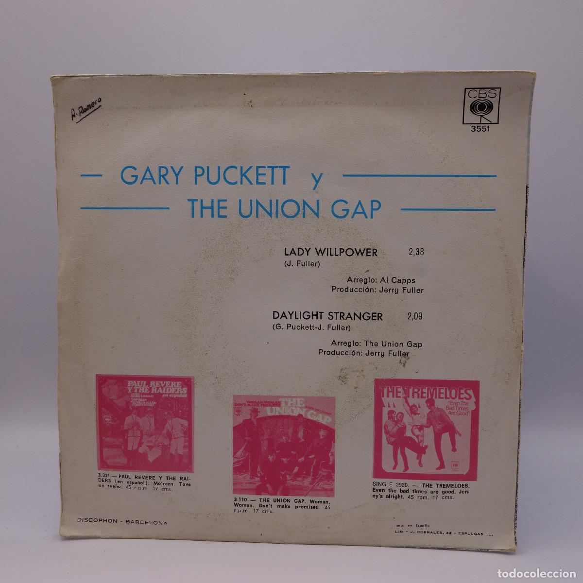 Discos de vinilo: GARY PUCKETT Y THE UNION GAP - LADY WILLPOWER - Foto 2