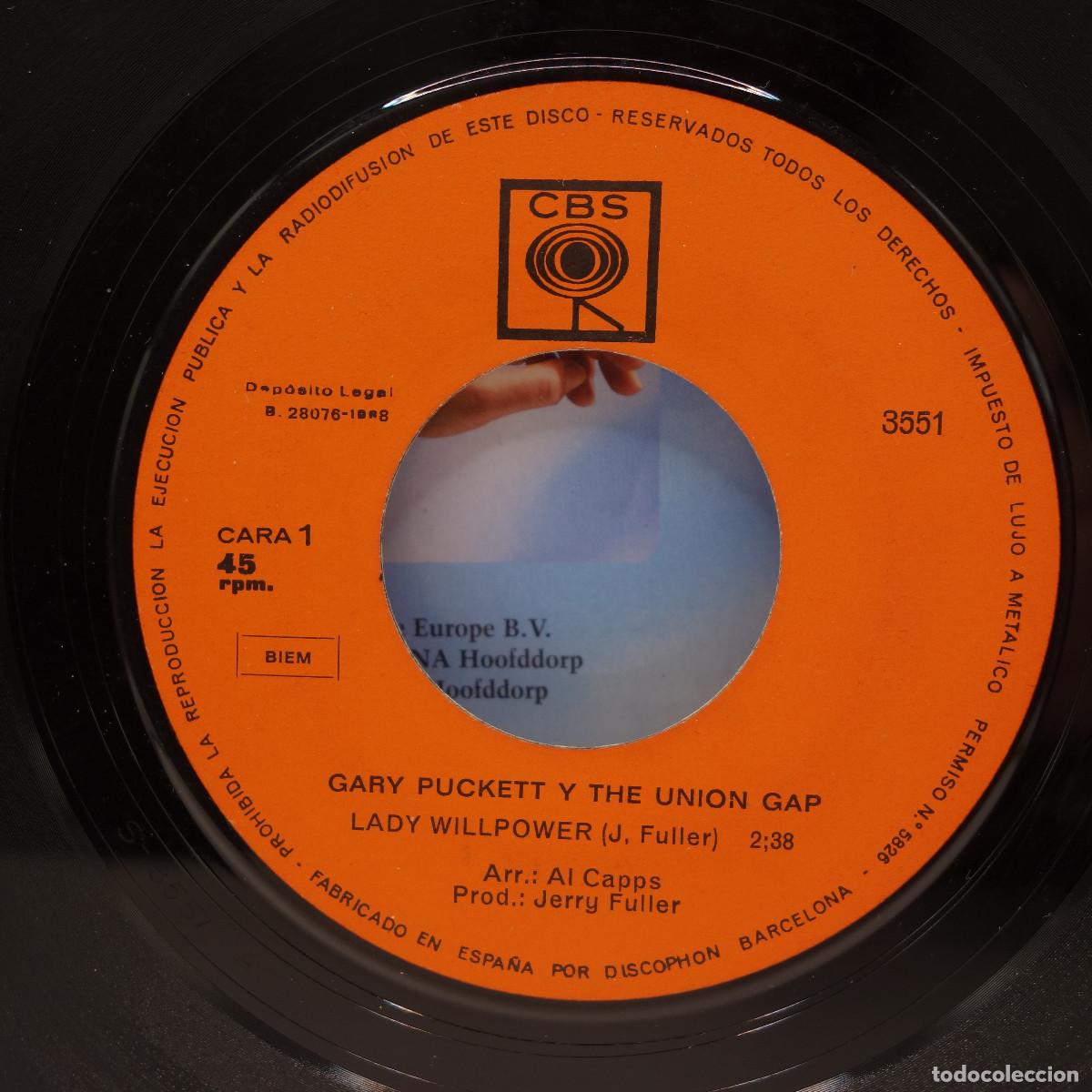 Discos de vinilo: GARY PUCKETT Y THE UNION GAP - LADY WILLPOWER - Foto 5