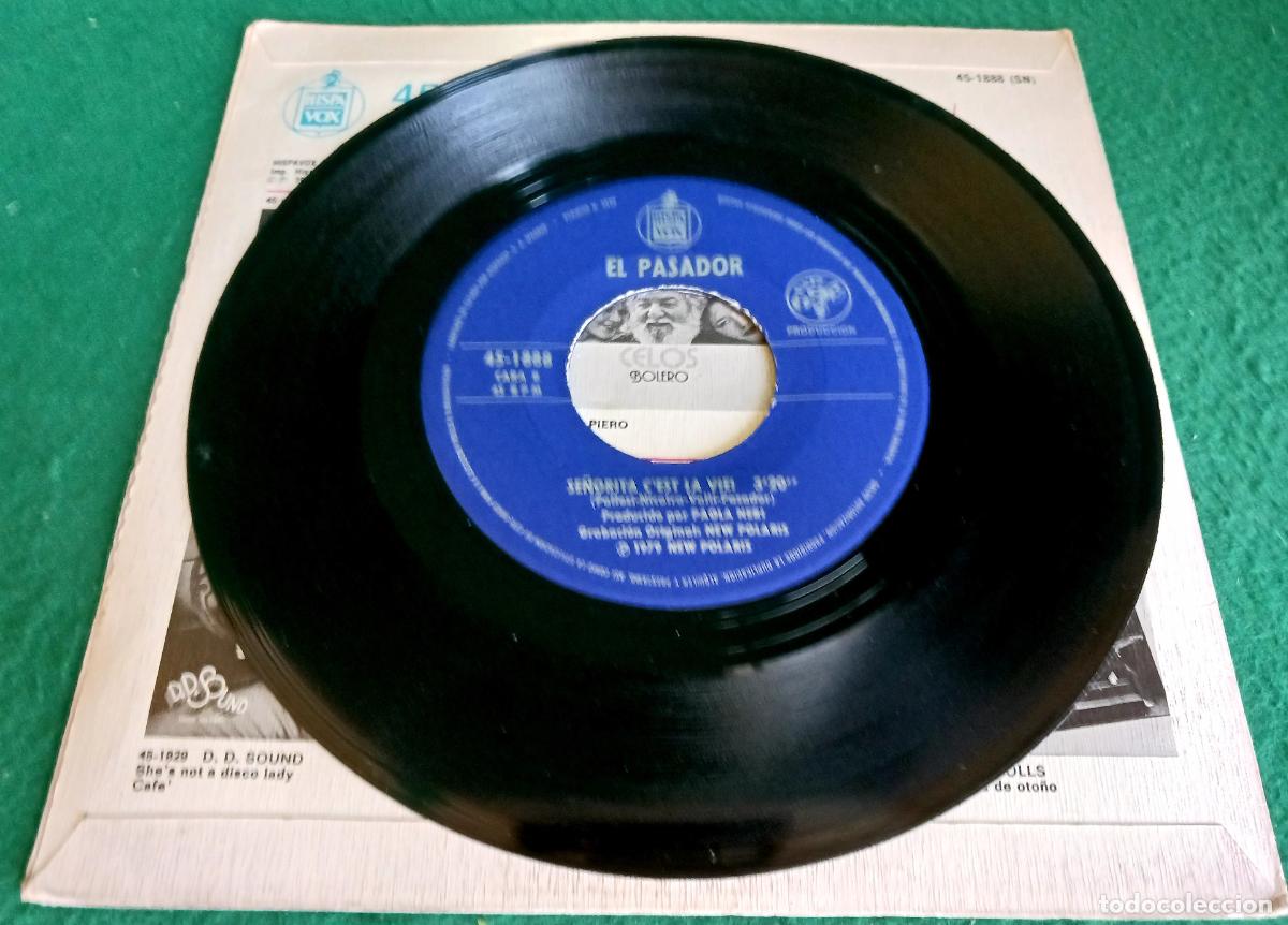 Discos de vinilo: DISCO VINILO SINGLE - EL PASADOR - KILIMANJARO - HISPAVOX 45-1888 - Foto 4