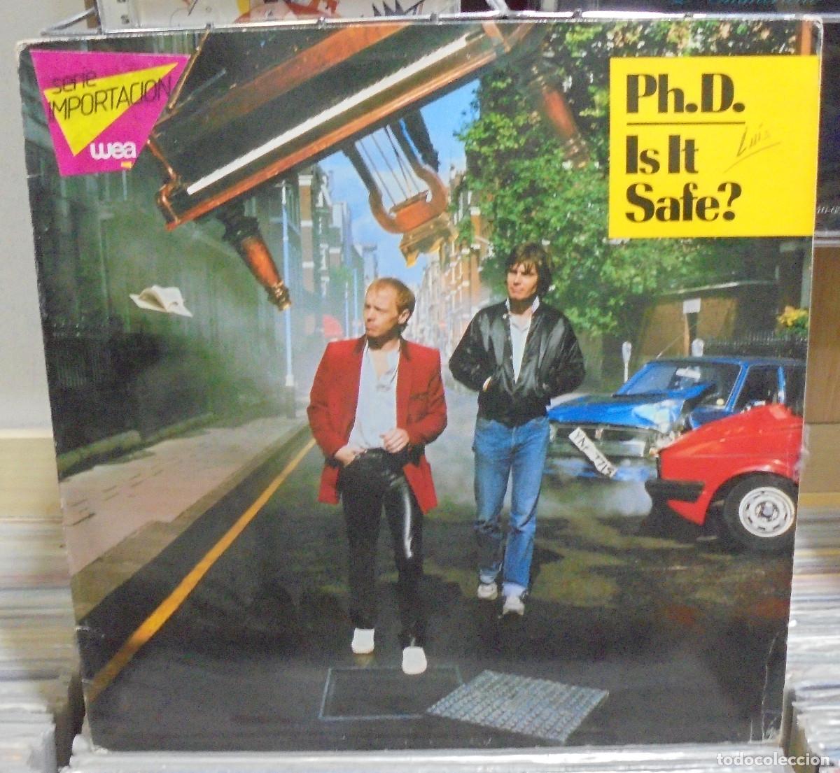 Discos de vinilo: Ph. D. Is it safe. WEA 1983 -- LP - Foto 1