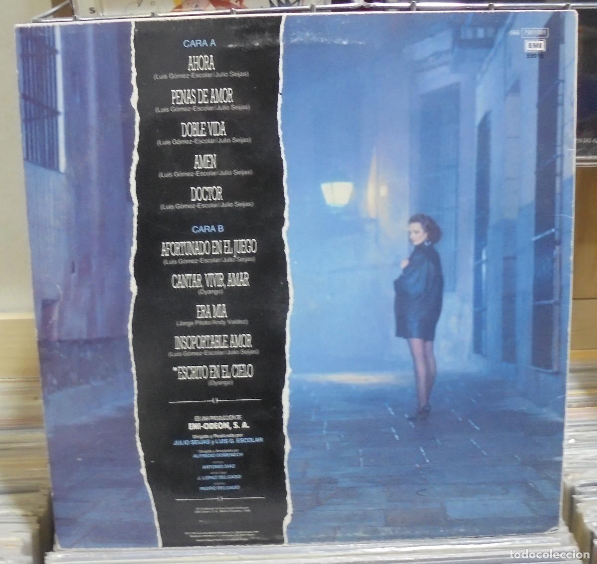 Discos de vinilo: Dyango. Cae la noche. EMI 1988 -- LP - Foto 2