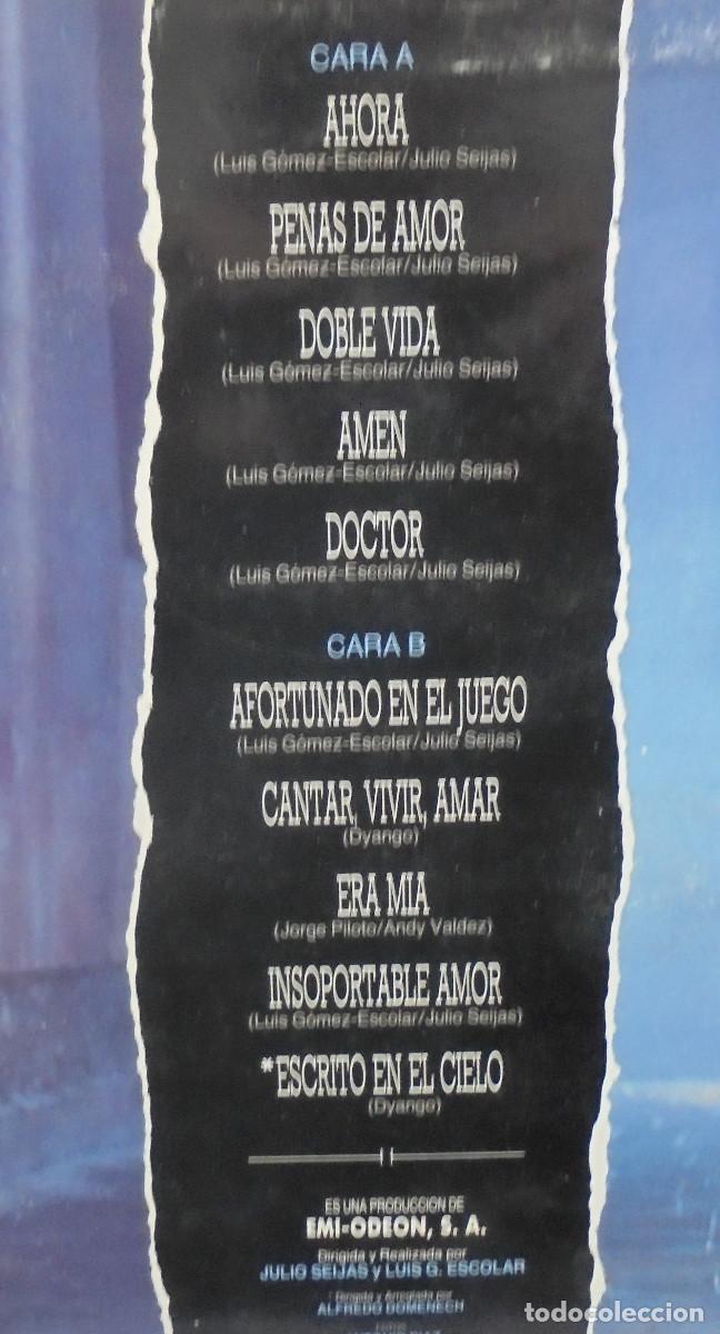Discos de vinilo: Dyango. Cae la noche. EMI 1988 -- LP - Foto 3