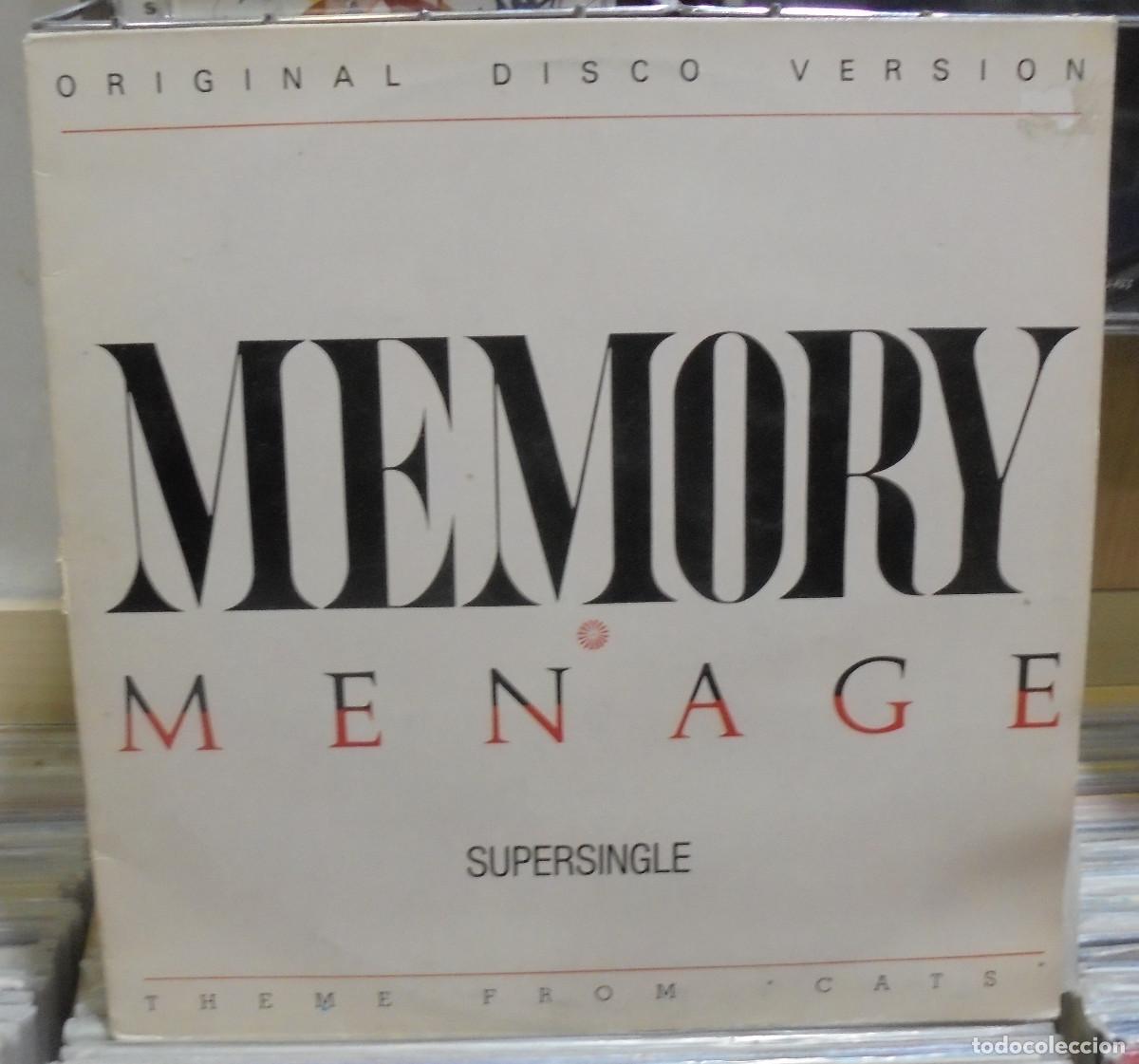 Discos de vinilo: Menaga. Memory. Carrere 1983 -- Maxi-single - Foto 1